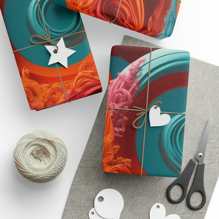 Surreal Swirls Delight - Wrapping Paper - Home Decor - g(0D·IO) - 30'' x 72'' - Matte -