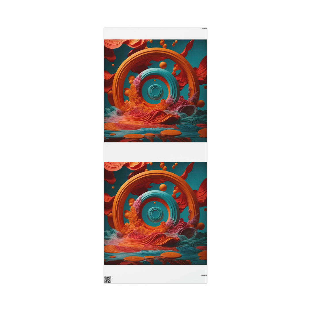 Surreal Swirls Delight - Wrapping Paper - Home Decor - g(0D·IO) - 30'' x 72'' - Matte -