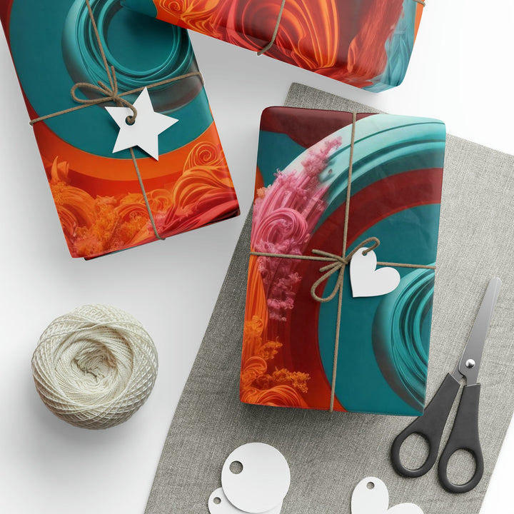 Surreal Swirls Delight - Wrapping Paper - Home Decor - g(0D·IO) - 30'' x 72'' - Matte -