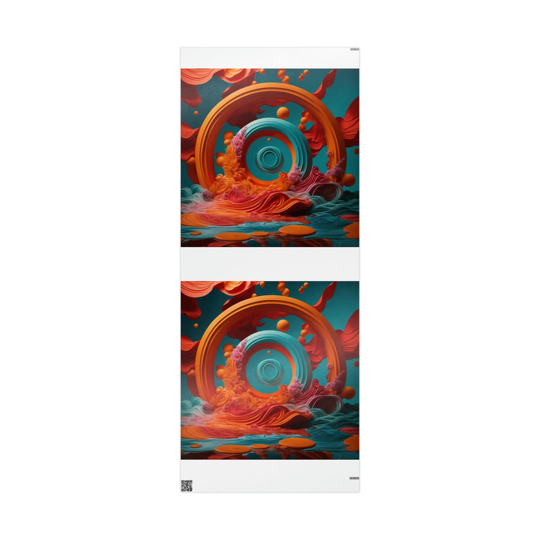 Surreal Swirls Delight - Wrapping Paper - Home Decor - g(0D·IO) - 30'' x 72'' - Glossy -