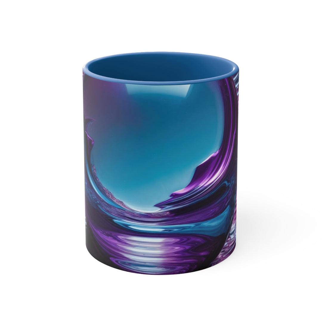 Surreal Violet Orb - Accent Coffee Mug - Mug - g(0D·IO) - Blue - 11oz -