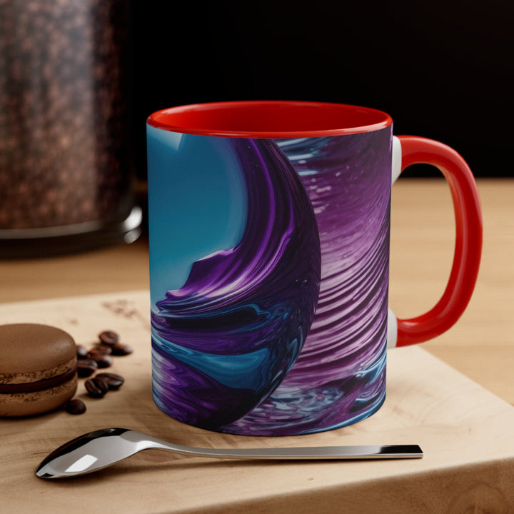 Surreal Violet Orb - Accent Coffee Mug - Mug - g(0D·IO) - Pink - 11oz -