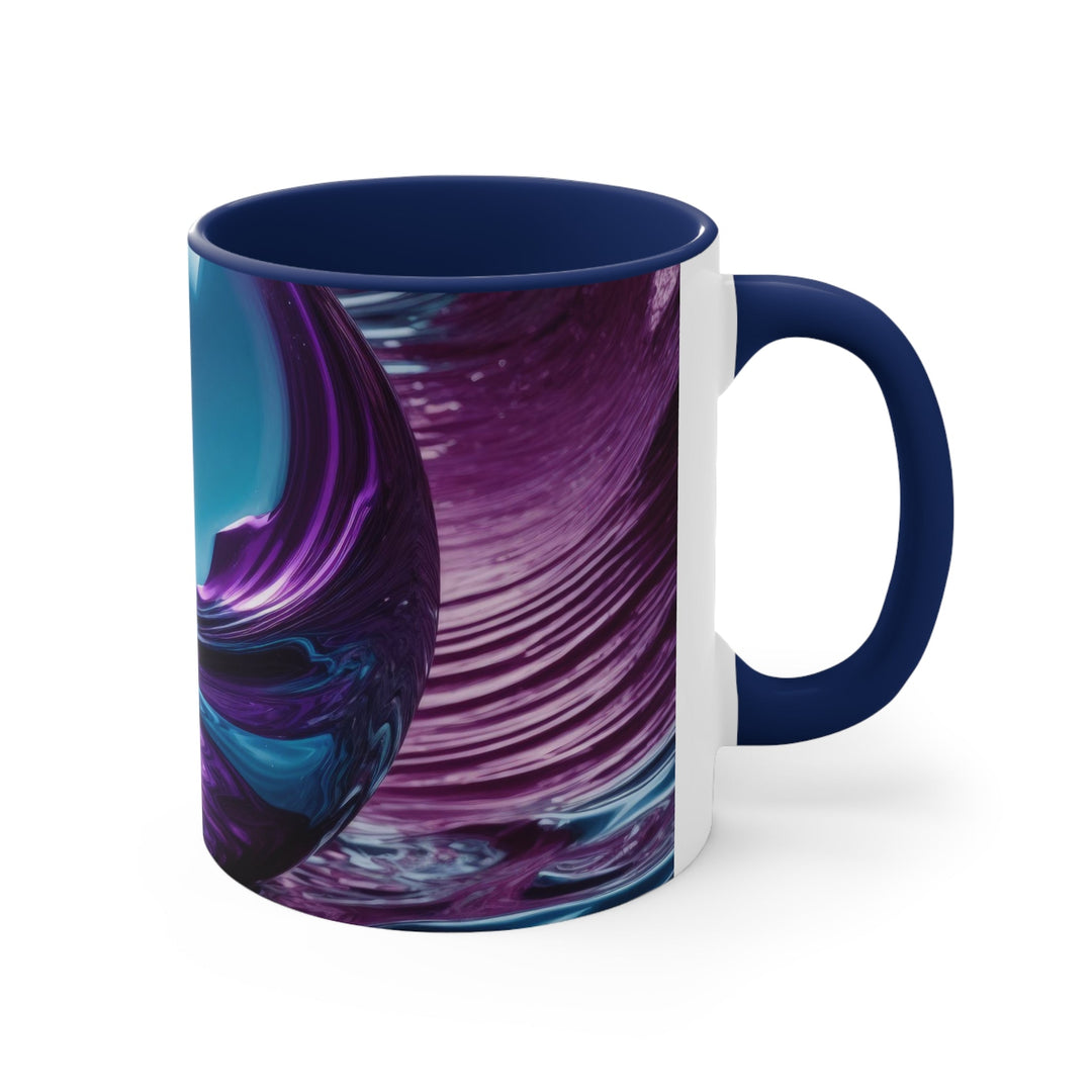 Surreal Violet Orb - Accent Coffee Mug - Mug - g(0D·IO) - Pink - 11oz -
