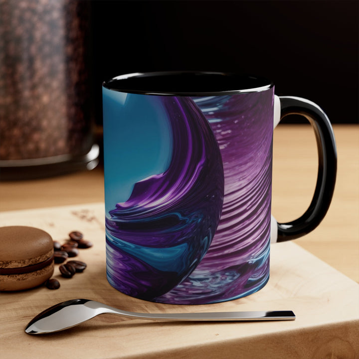 Surreal Violet Orb - Accent Coffee Mug - Mug - g(0D·IO) - Pink - 11oz -