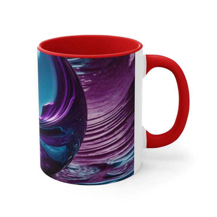 Surreal Violet Orb - Accent Coffee Mug - Mug - g(0D·IO) - Pink - 11oz -