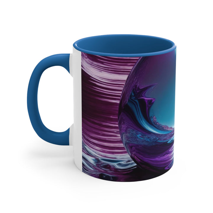 Surreal Violet Orb - Accent Coffee Mug - Mug - g(0D·IO) - Pink - 11oz -
