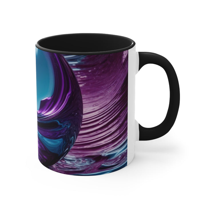 Surreal Violet Orb - Accent Coffee Mug - Mug - g(0D·IO) - Pink - 11oz -