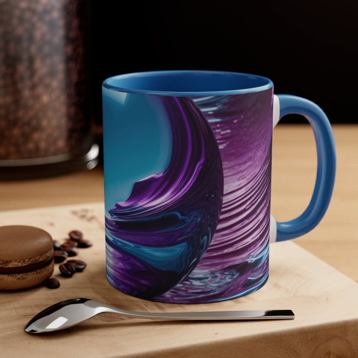 Surreal Violet Orb - Accent Coffee Mug - Mug - g(0D·IO) - Pink - 11oz -
