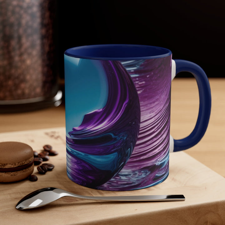 Surreal Violet Orb - Accent Coffee Mug - Mug - g(0D·IO) - Pink - 11oz -