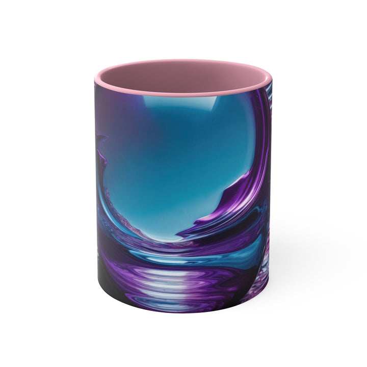 Surreal Violet Orb - Accent Coffee Mug - Mug - g(0D·IO) - Pink - 11oz -