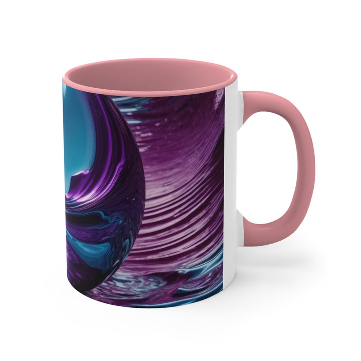 Surreal Violet Orb - Accent Coffee Mug - Mug - g(0D·IO) - Pink - 11oz -