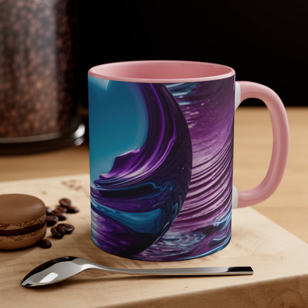 Surreal Violet Orb - Accent Coffee Mug - Mug - g(0D·IO) - Pink - 11oz -