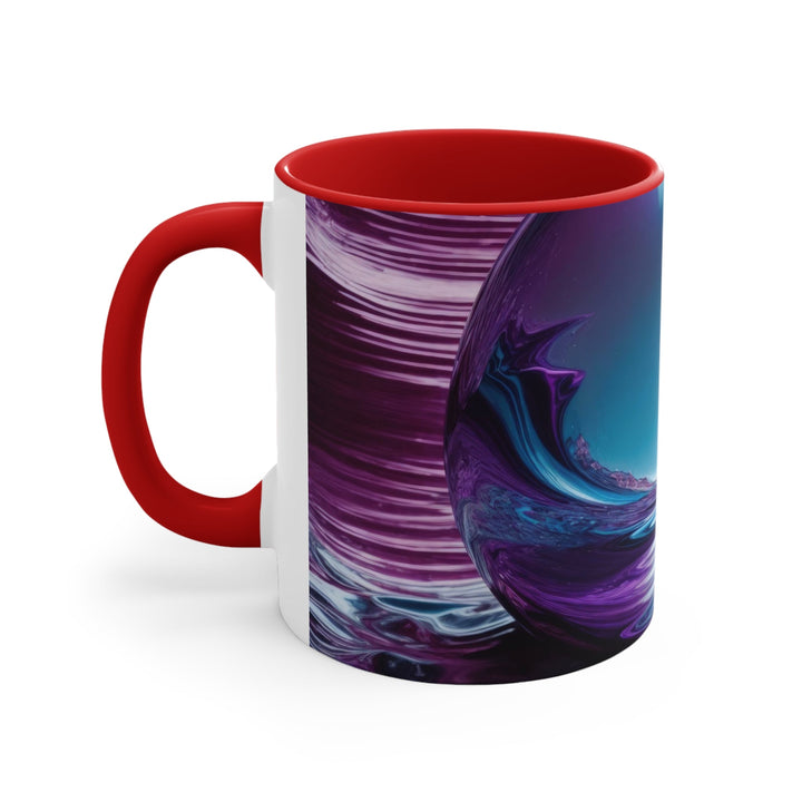 Surreal Violet Orb - Accent Coffee Mug - Mug - g(0D·IO) - Pink - 11oz -