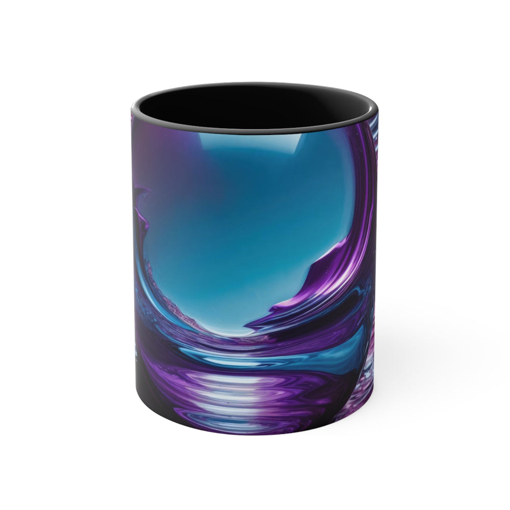 Surreal Violet Orb - Accent Coffee Mug - Mug - g(0D·IO) - Black - 11oz -