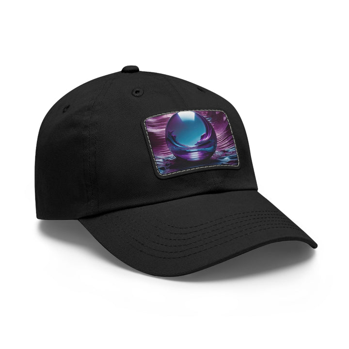 Surreal Violet Orb - Dad Hat - Hats - g(0D·IO) - White / Black patch - Rectangle - One size