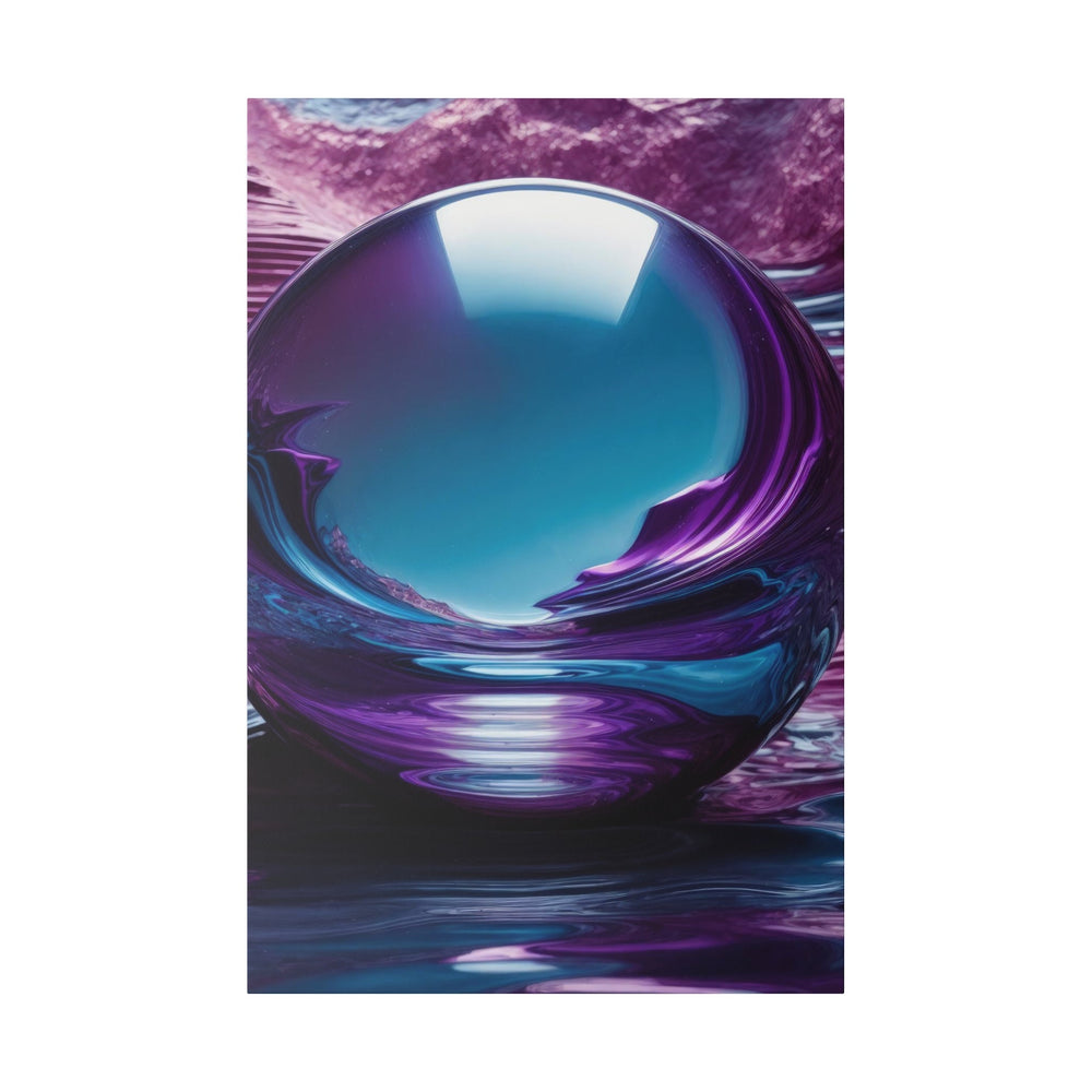 Surreal Violet Orb - Matte Canvas - Canvas - g(0D·IO) - 32″ x 48″ (Vertical) - 0.75'' -