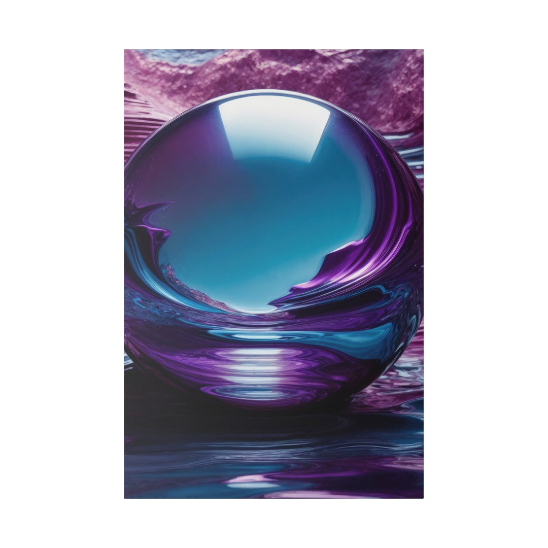 Surreal Violet Orb - Matte Canvas - Canvas - g(0D·IO) - 32″ x 48″ (Vertical) - 0.75'' -
