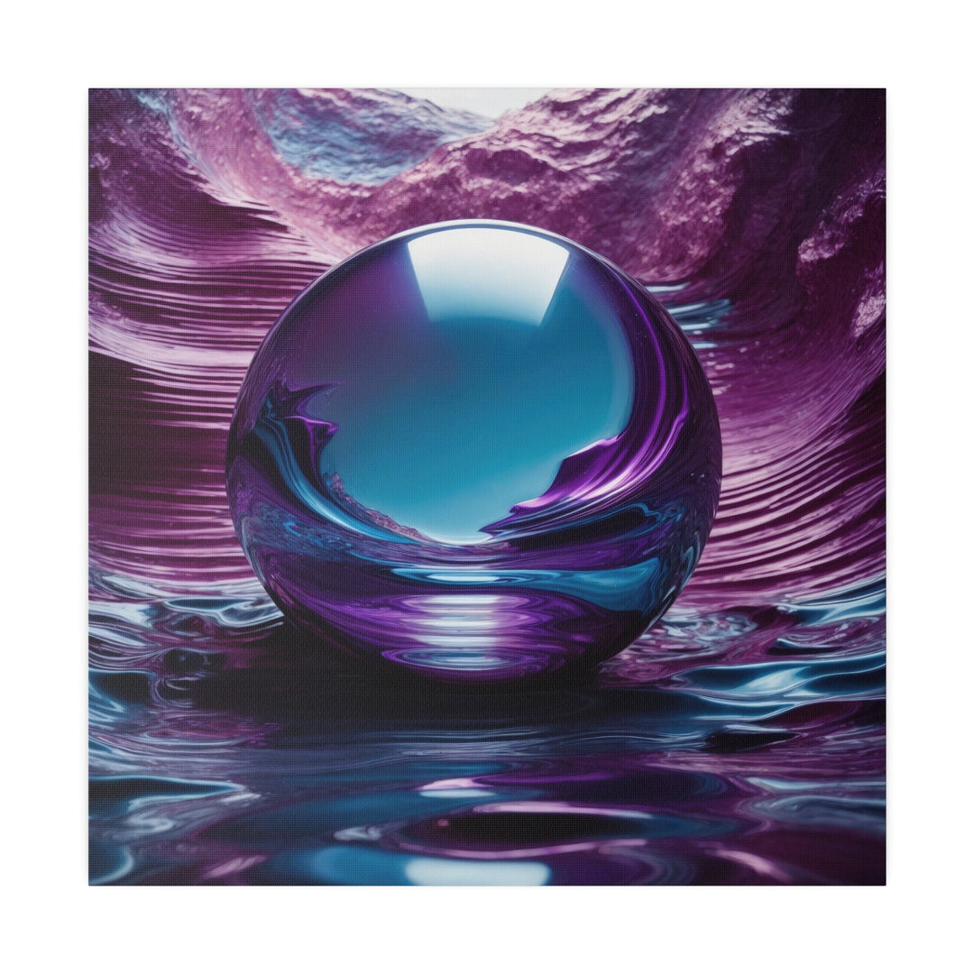 Surreal Violet Orb - Matte Canvas - Canvas - g(0D·IO) - 32" x 32" (Square) - 0.75'' -