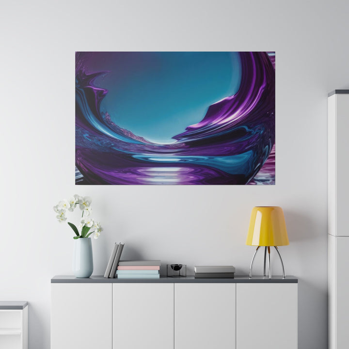 Surreal Violet Orb - Matte Canvas - Canvas - g(0D·IO) - 32" x 32" (Square) - 0.75'' -