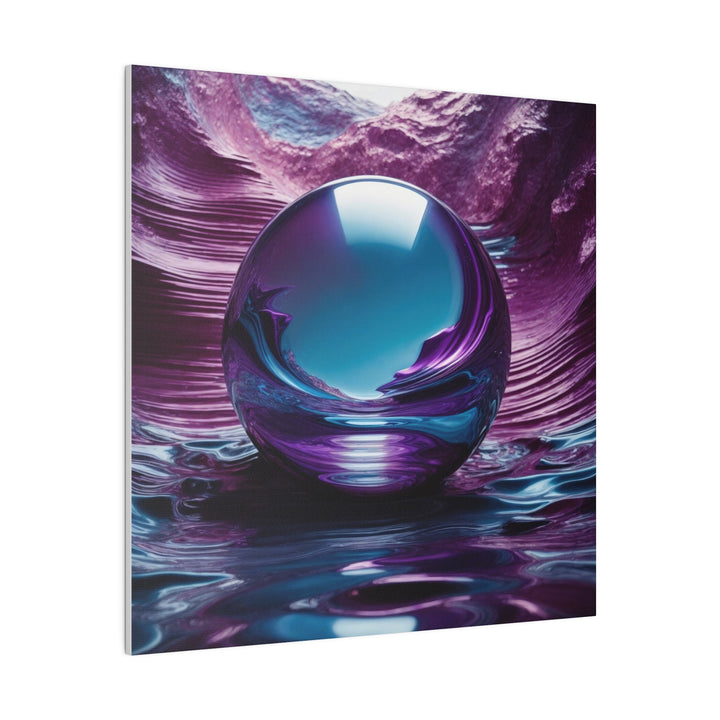 Surreal Violet Orb - Matte Canvas - Canvas - g(0D·IO) - 32" x 32" (Square) - 0.75'' -