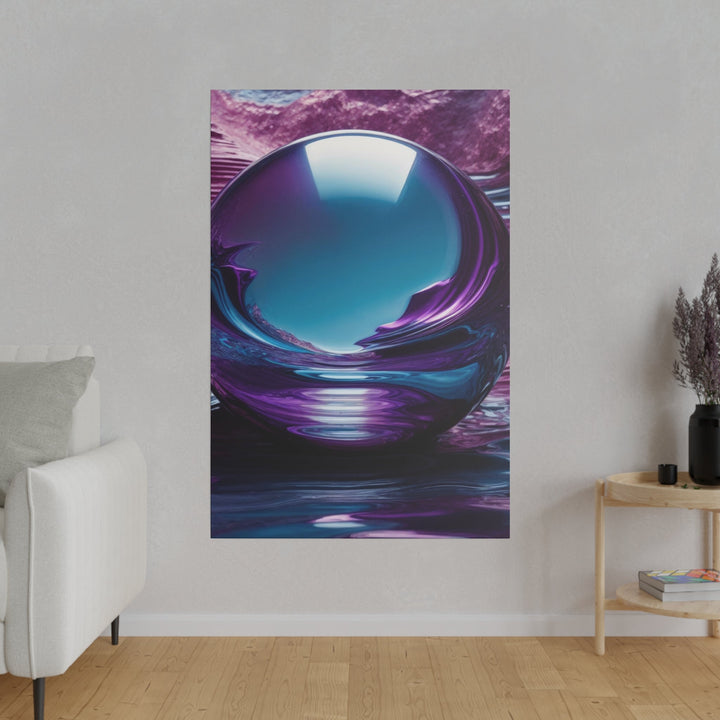 Surreal Violet Orb - Matte Canvas - Canvas - g(0D·IO) - 32" x 32" (Square) - 0.75'' -