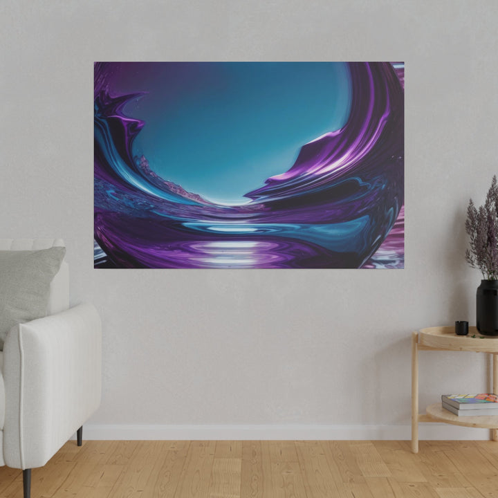 Surreal Violet Orb - Matte Canvas - Canvas - g(0D·IO) - 32" x 32" (Square) - 0.75'' -