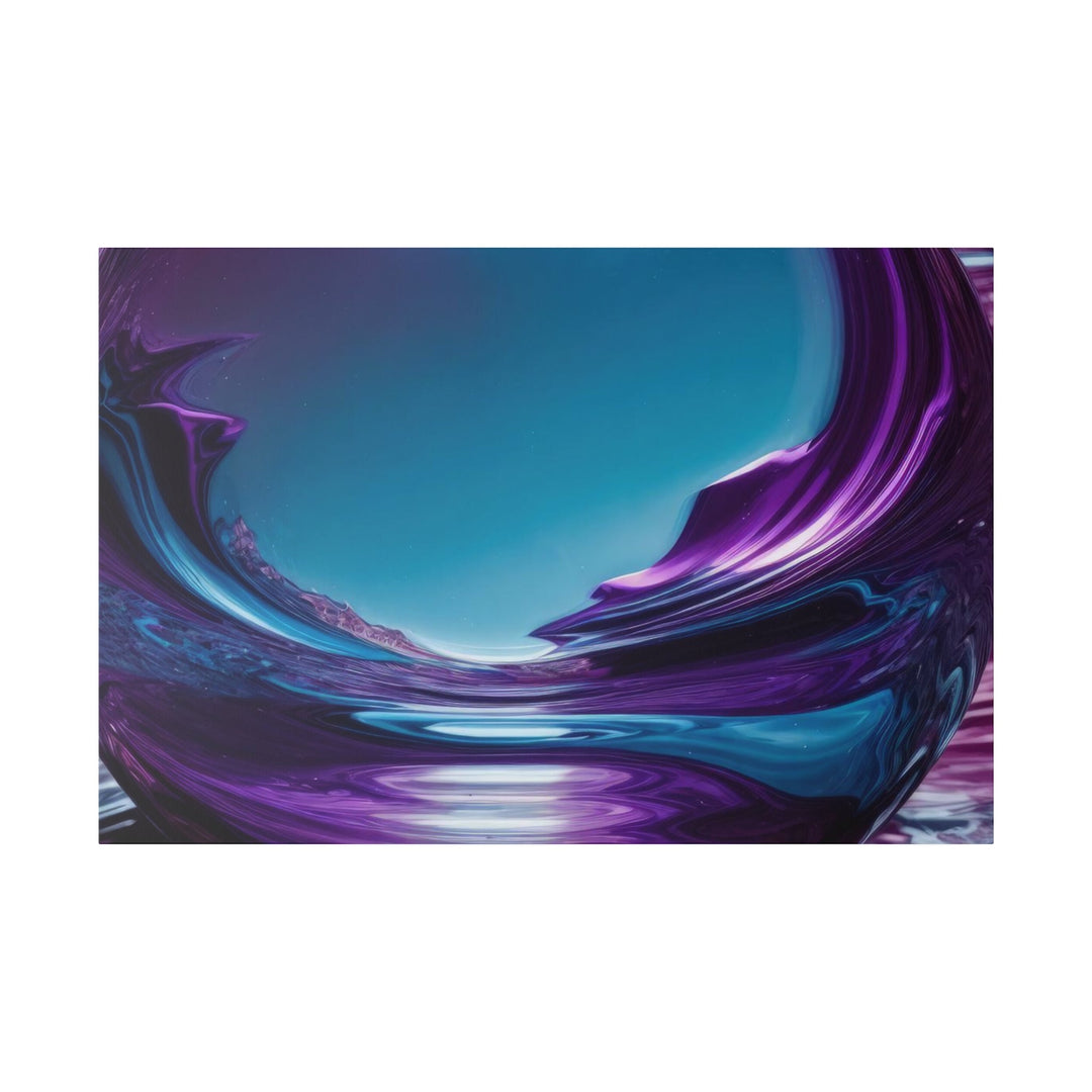 Surreal Violet Orb - Matte Canvas - Canvas - g(0D·IO) - 48″ x 32″ (Horizontal) - 0.75'' -