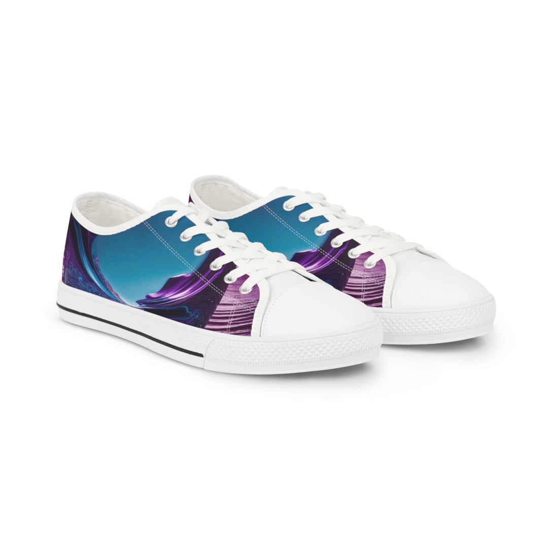 Surreal Violet Orb - Men's Lowtop Sneakers - Shoes - g(0D·IO) - US 5 - White sole -