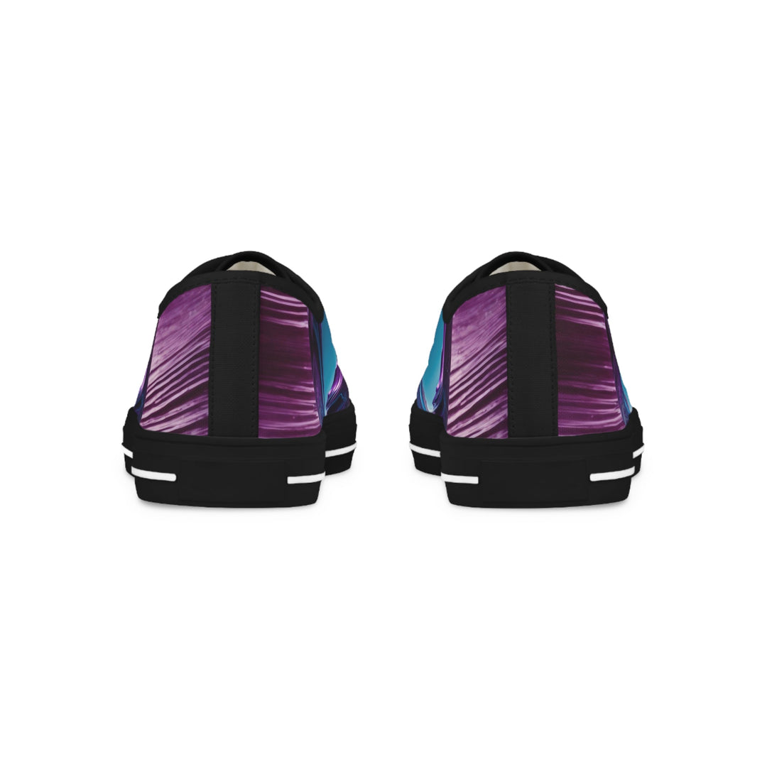 Surreal Violet Orb - Men's Lowtop Sneakers - Shoes - g(0D·IO) - US 5 - Black sole -