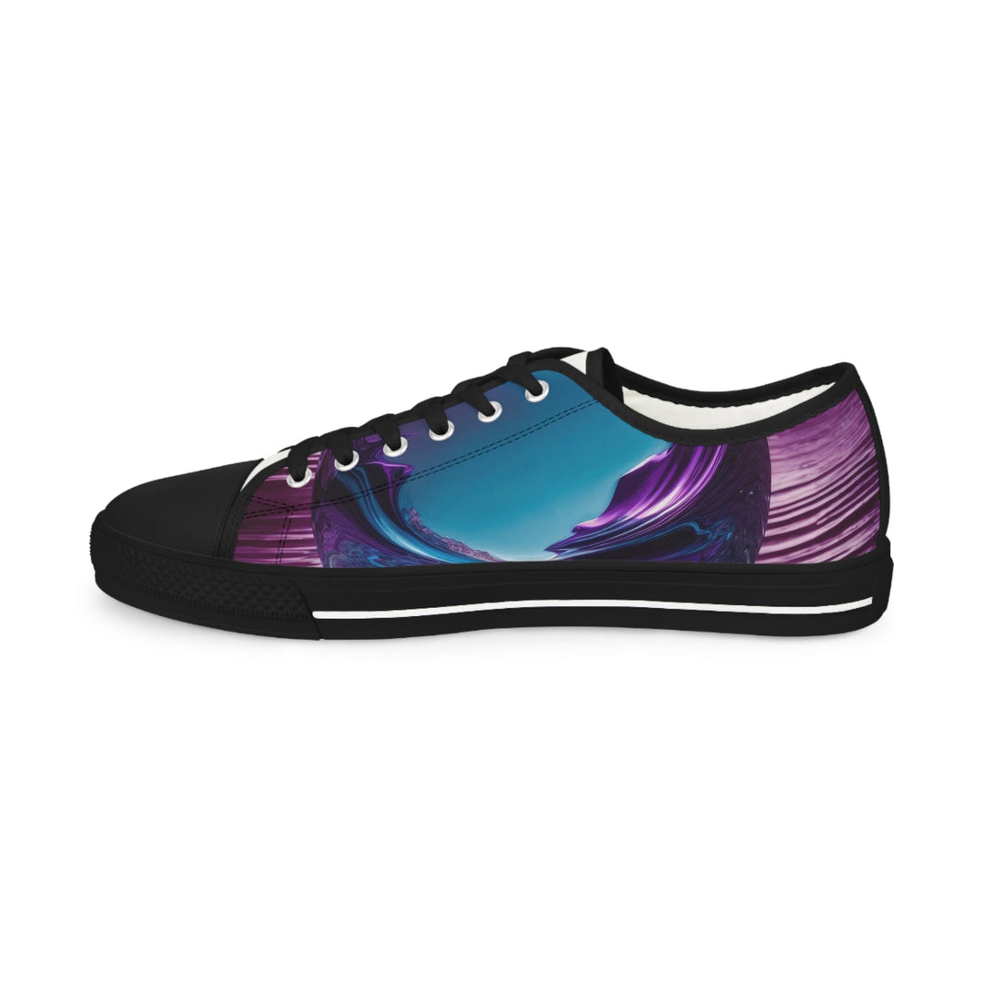 Surreal Violet Orb - Men's Lowtop Sneakers - Shoes - g(0D·IO) - US 5 - Black sole -