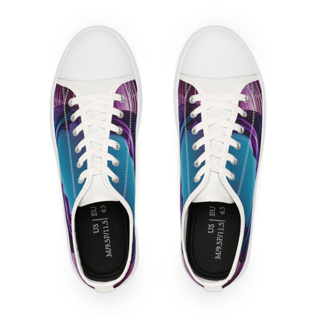Surreal Violet Orb - Men's Lowtop Sneakers - Shoes - g(0D·IO) - US 5 - Black sole -