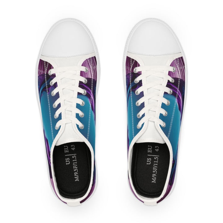 Surreal Violet Orb - Men's Lowtop Sneakers - Shoes - g(0D·IO) - US 5 - Black sole -