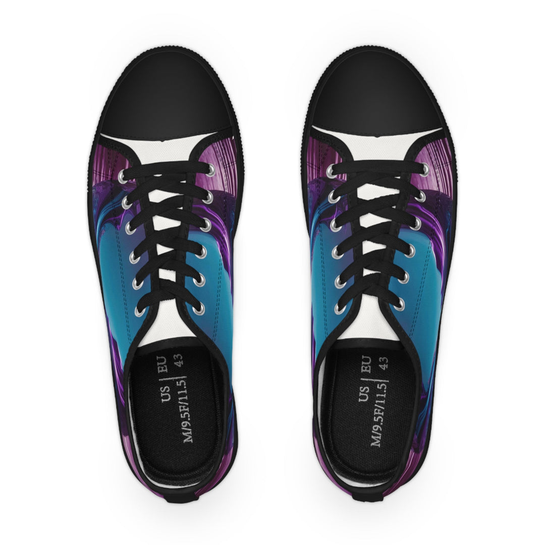 Surreal Violet Orb - Men's Lowtop Sneakers - Shoes - g(0D·IO) - US 5 - Black sole -