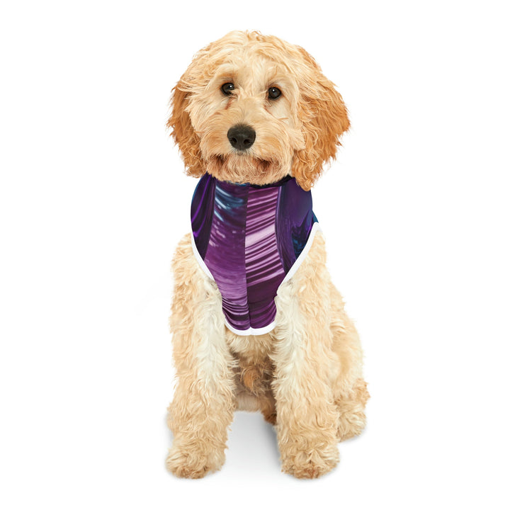 Surreal Violet Orb - Pet Hoodie - Pets - g(0D·IO) - XXS - Black Rib -