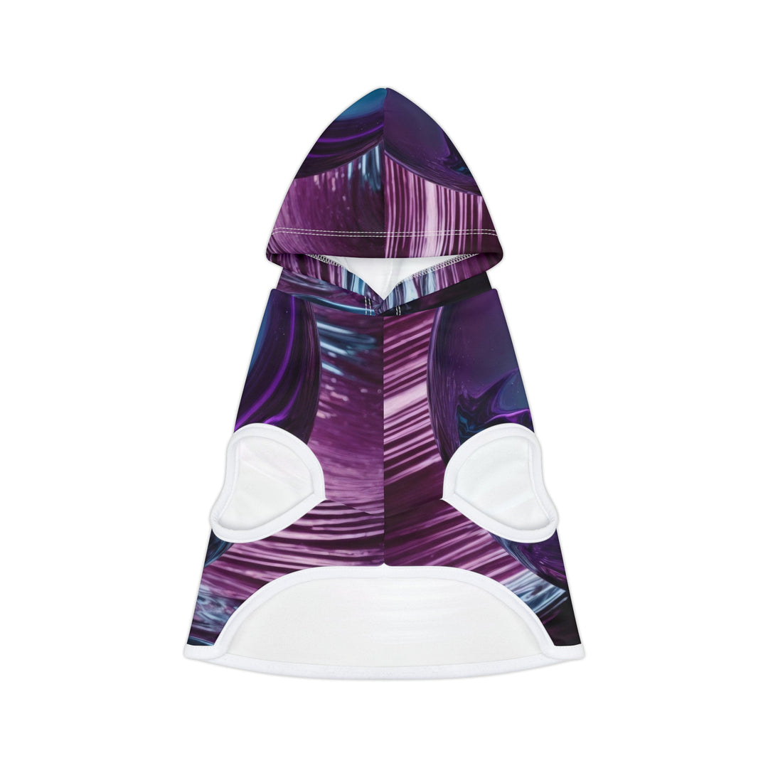 Surreal Violet Orb - Pet Hoodie - Pets - g(0D·IO) - XXS - White Rib -