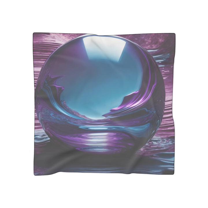 Surreal Violet Orb - Poly Scarf - Accessories - g(0D·IO) - Poly voile - 50" × 50" -