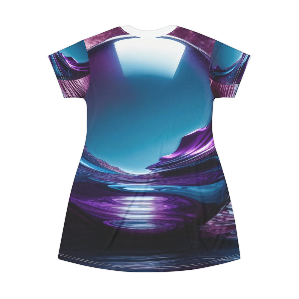 Surreal Violet Orb - T-Shirt Dress - All Over Prints - g(0D·IO) - XS - -