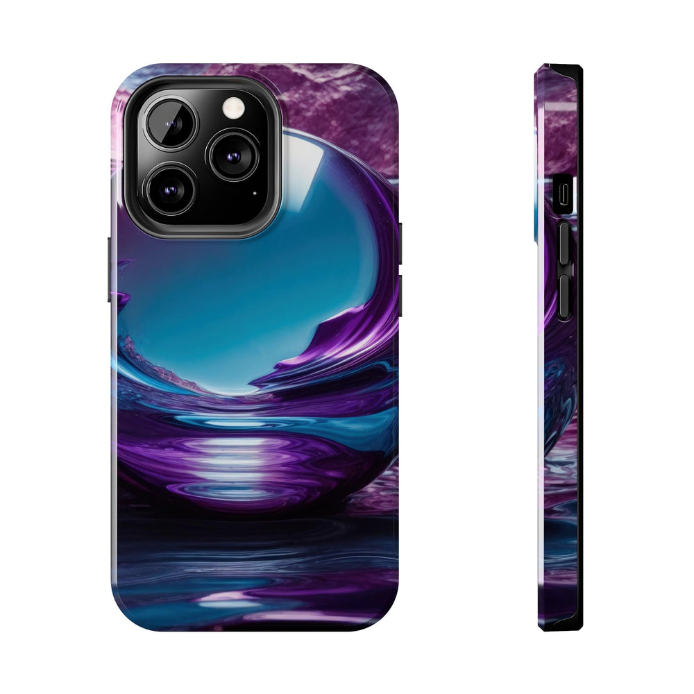 Surreal Violet Orb - Tough Phone Case - Phone Case - g(0D·IO) - iPhone 13 Pro - -