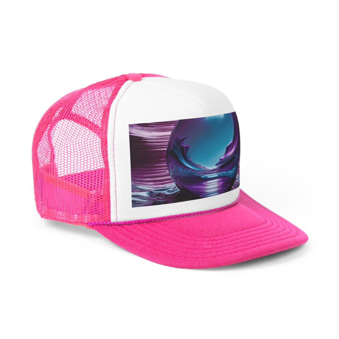 Surreal Violet Orb - Trucker Hat - Hats - g(0D·IO) - Pink - One size -