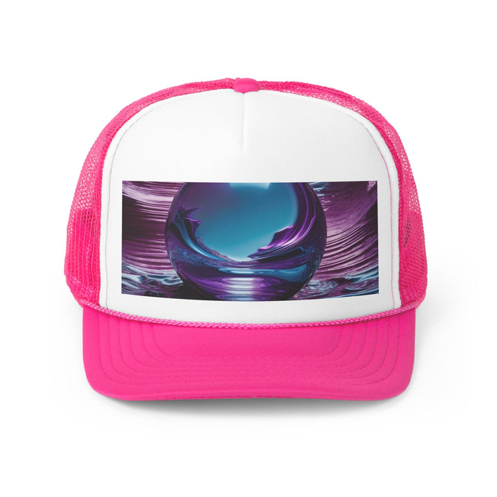 Surreal Violet Orb - Trucker Hat - Hats - g(0D·IO) - Pink - One size -