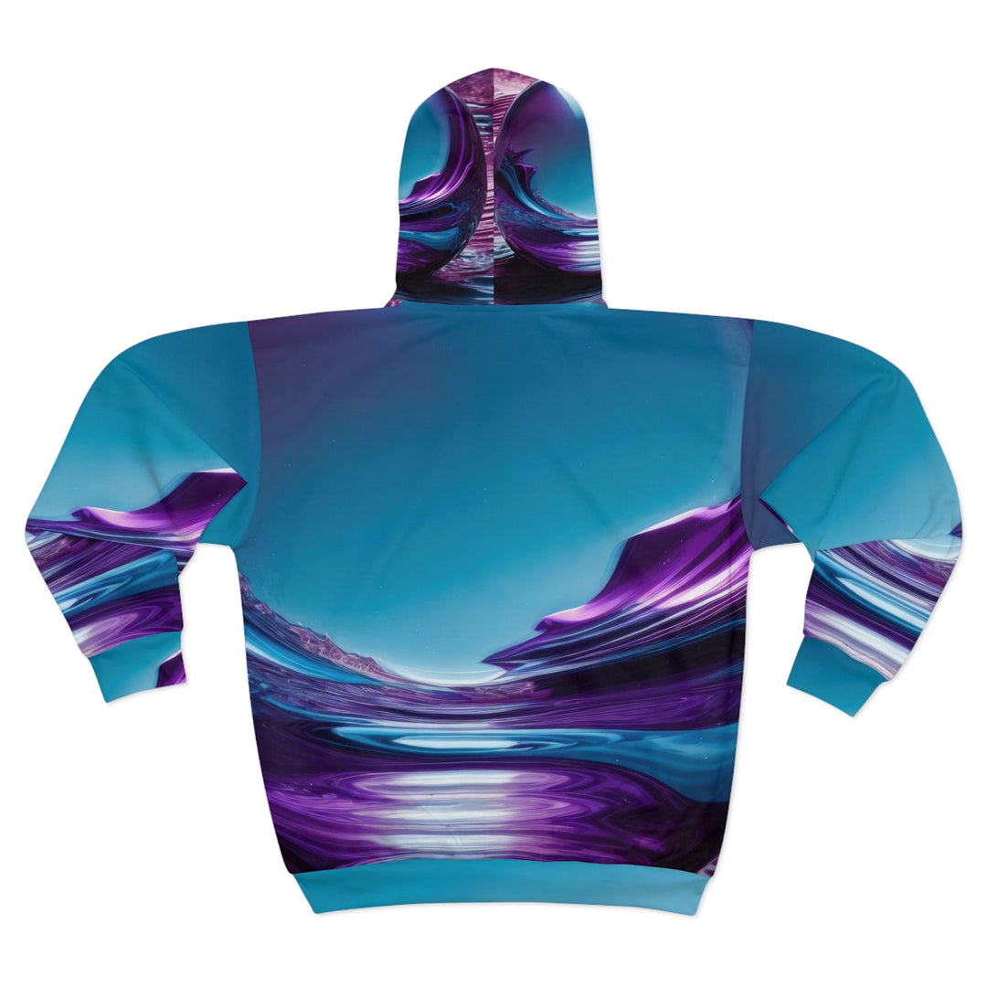 Surreal Violet Orb - Unisex Zip Hoodie - All Over Prints - g(0D·IO) - XS - -