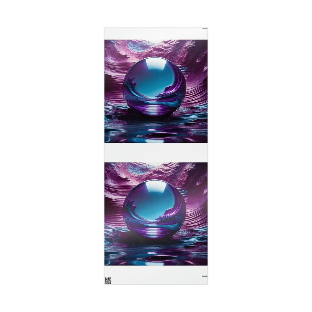 Surreal Violet Orb - Wrapping Paper - Home Decor - g(0D·IO) - 30'' x 72'' - Glossy -