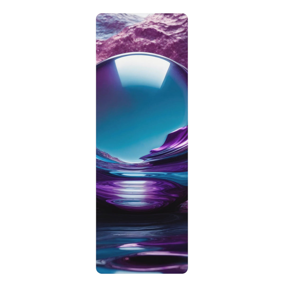 Surreal Violet Orb - Yoga Mat - Home Decor - g(0D·IO) - 24” x 68” - -