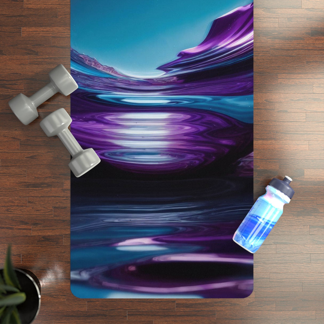 Surreal Violet Orb - Yoga Mat - Home Decor - g(0D·IO) - 24” x 68” - -