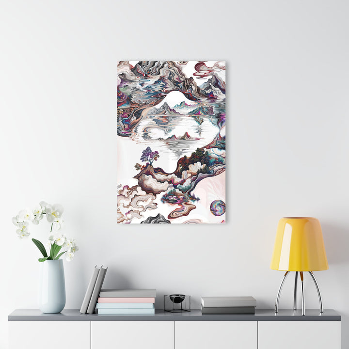Surreal Vortex Landscape - Acrylic Prints (French Cleat Hanging) - Home Decor - g(0D·IO) - 24" x 36" (Vertical) - 0.25'' -