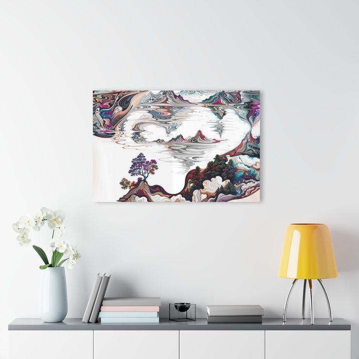 Surreal Vortex Landscape - Acrylic Prints (French Cleat Hanging) - Home Decor - g(0D·IO) - 24" x 36" (Vertical) - 0.25'' -