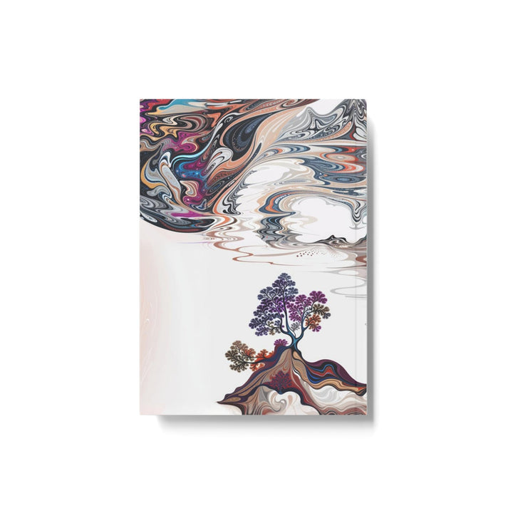 Surreal Vortex Landscape - Hard Backed Journal - Paper products - g(0D·IO) - Graph - A5 - White