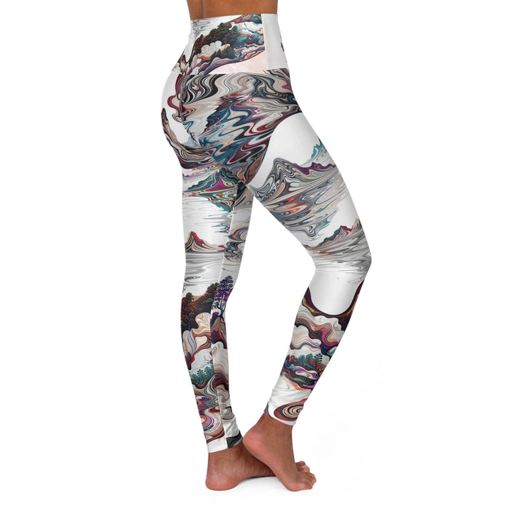 Surreal Vortex Landscape - High Waisted AOP Yoga Leggings - All Over Prints - g(0D·IO) - XS - -