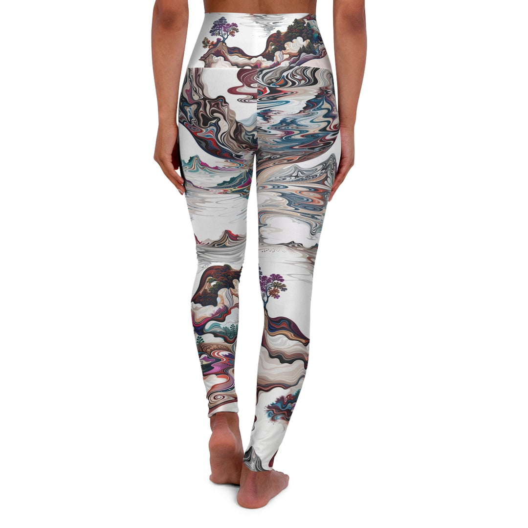 Surreal Vortex Landscape - High Waisted AOP Yoga Leggings - All Over Prints - g(0D·IO) - XS - -