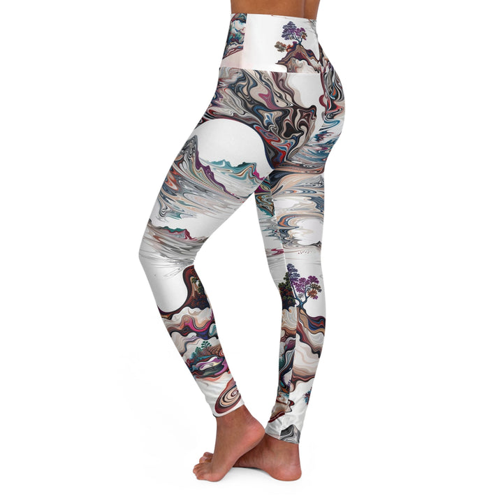 Surreal Vortex Landscape - High Waisted AOP Yoga Leggings - All Over Prints - g(0D·IO) - XS - -